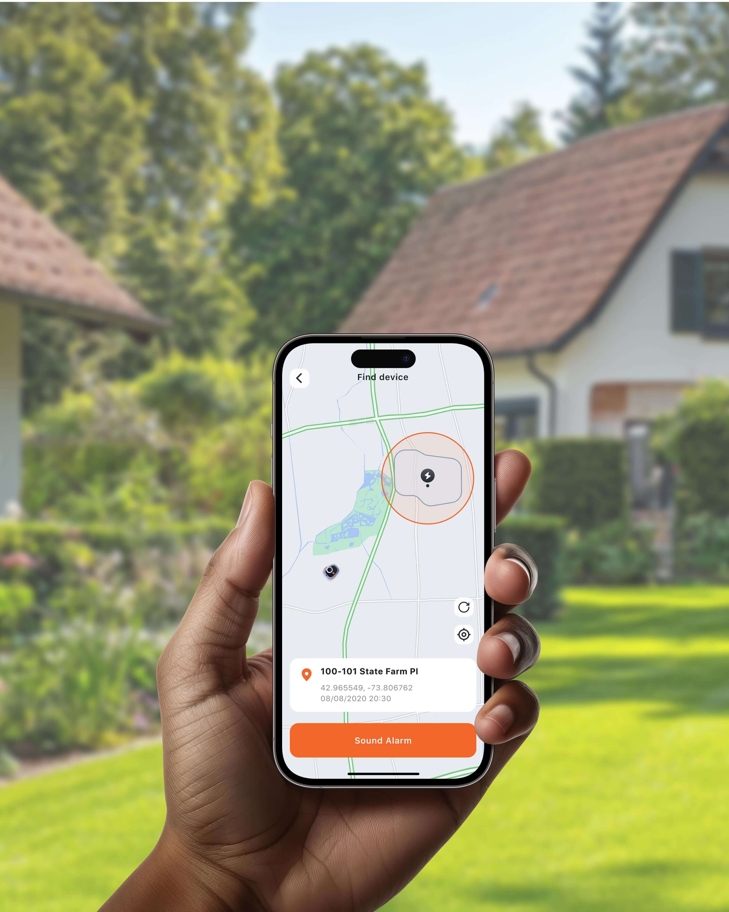 Segway Navimow i110N robot lawn mower tracked on mobile app.