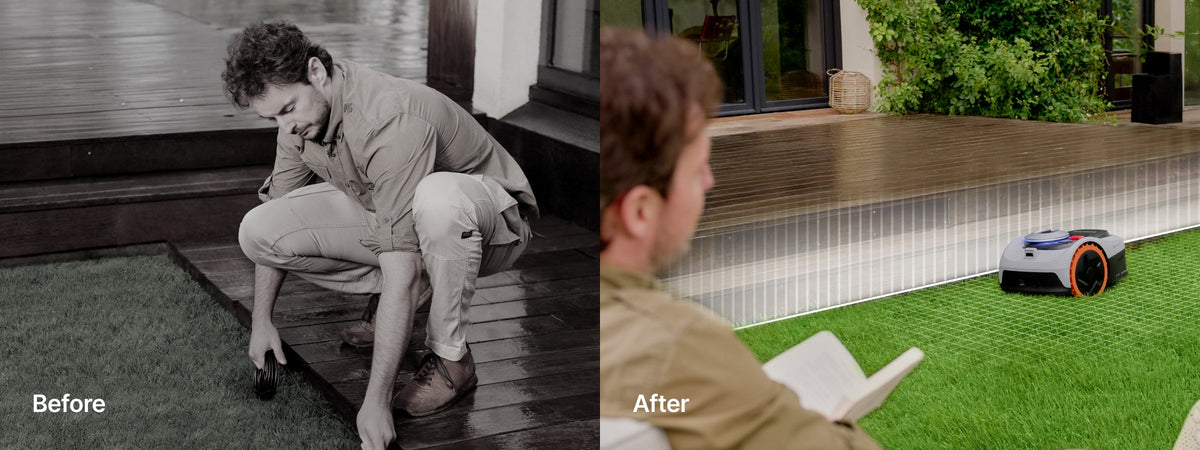 Navimow i110N robot lawn mower simplifies the lawn maintenance process.